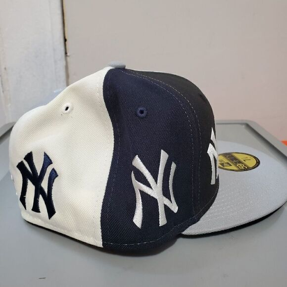 New York Yankees New Era Logo Pinwheel Multicolor 59FIFTY Sz 7 1/4 Fitted - Picture 9 of 13